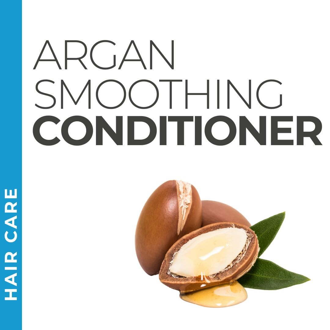 Pravada Private Label Argan Smoothing Conditioner samples, argan-enriched conditioner for smooth, manageable hair.