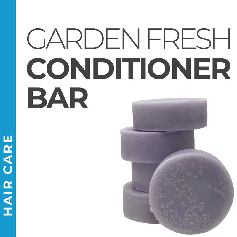 Pravada Private Label Garden Fresh Conditioner Bar samples, earthy conditioner bar with garden-fresh extracts.