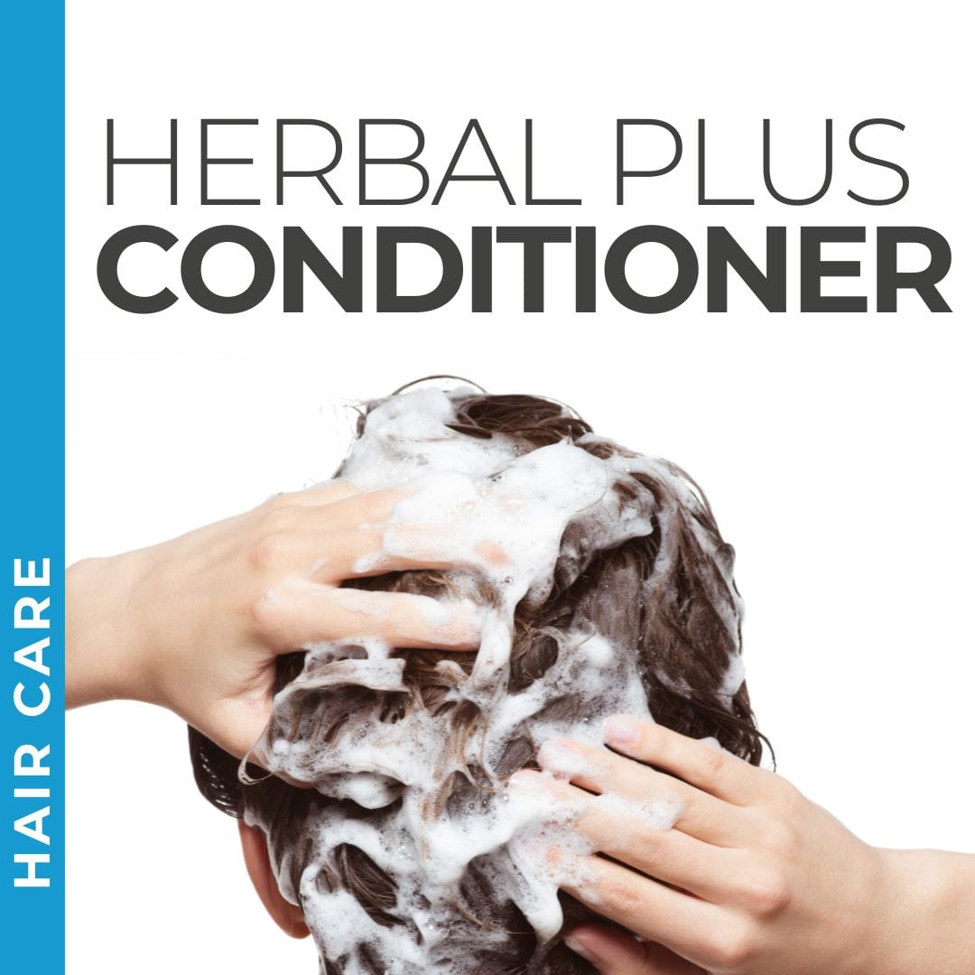 Pravada Private Label Herbal Plus Conditioner samples, enriched herbal formula for nourishing and soothing hair.