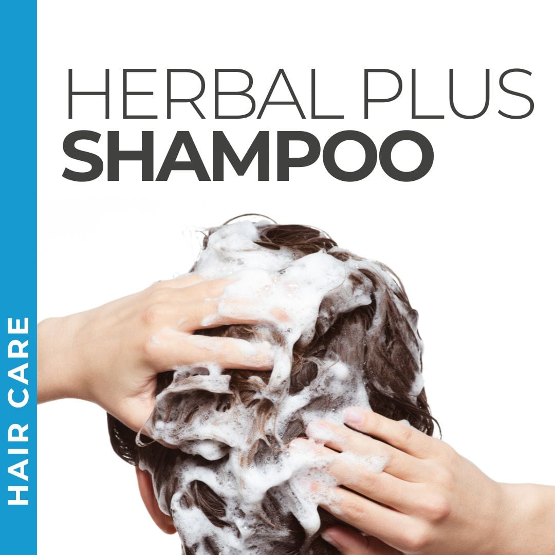 Pravada Private Label Herbal Plus Shampoo samples, gentle herbal shampoo for a refreshing cleanse.