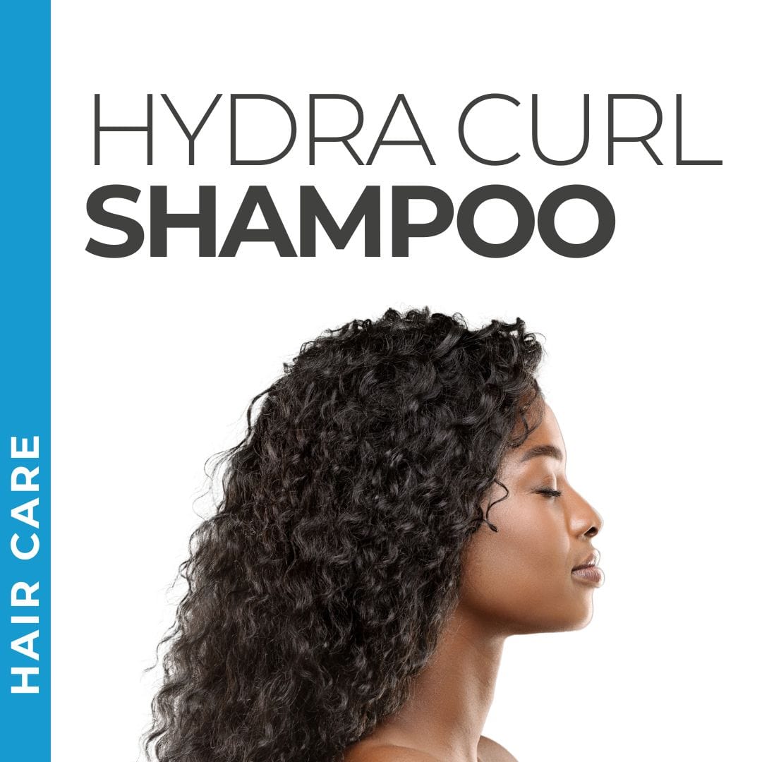 Pravada Private Label Hydra Curl Shampoo samples, curl-friendly shampoo for gentle cleansing and hydration.