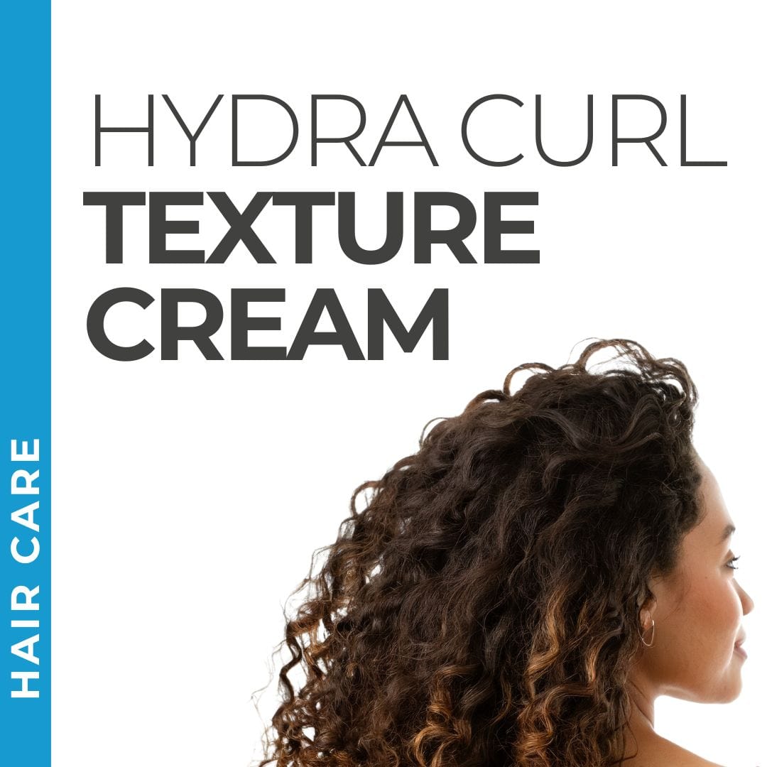 Pravada Private Label Hydra Curl Texture Cream samples, styling cream for enhanced curl texture and volume.