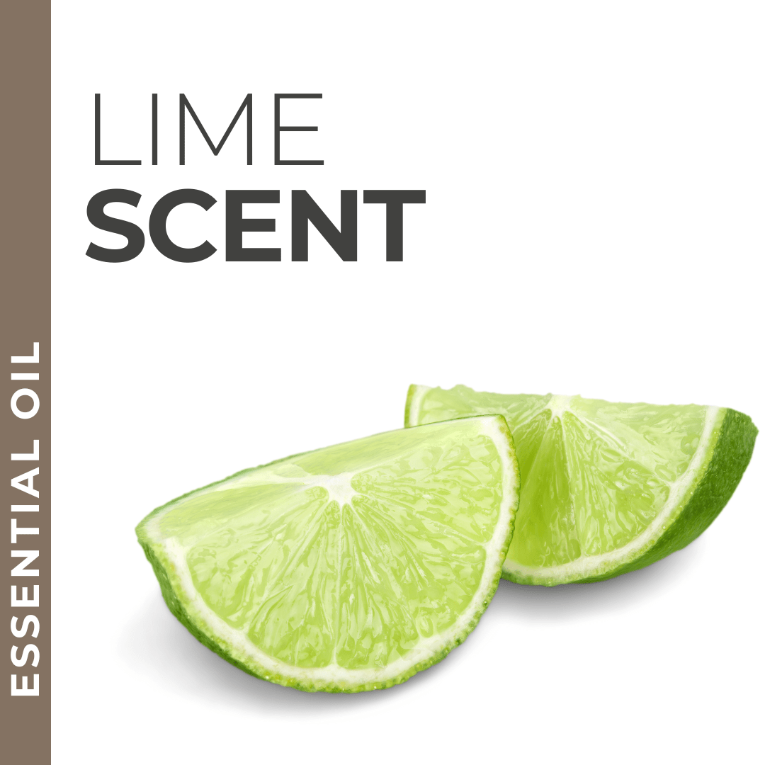 Lime essential oil sample, fresh and zesty citrus scent for private label skincare and body products