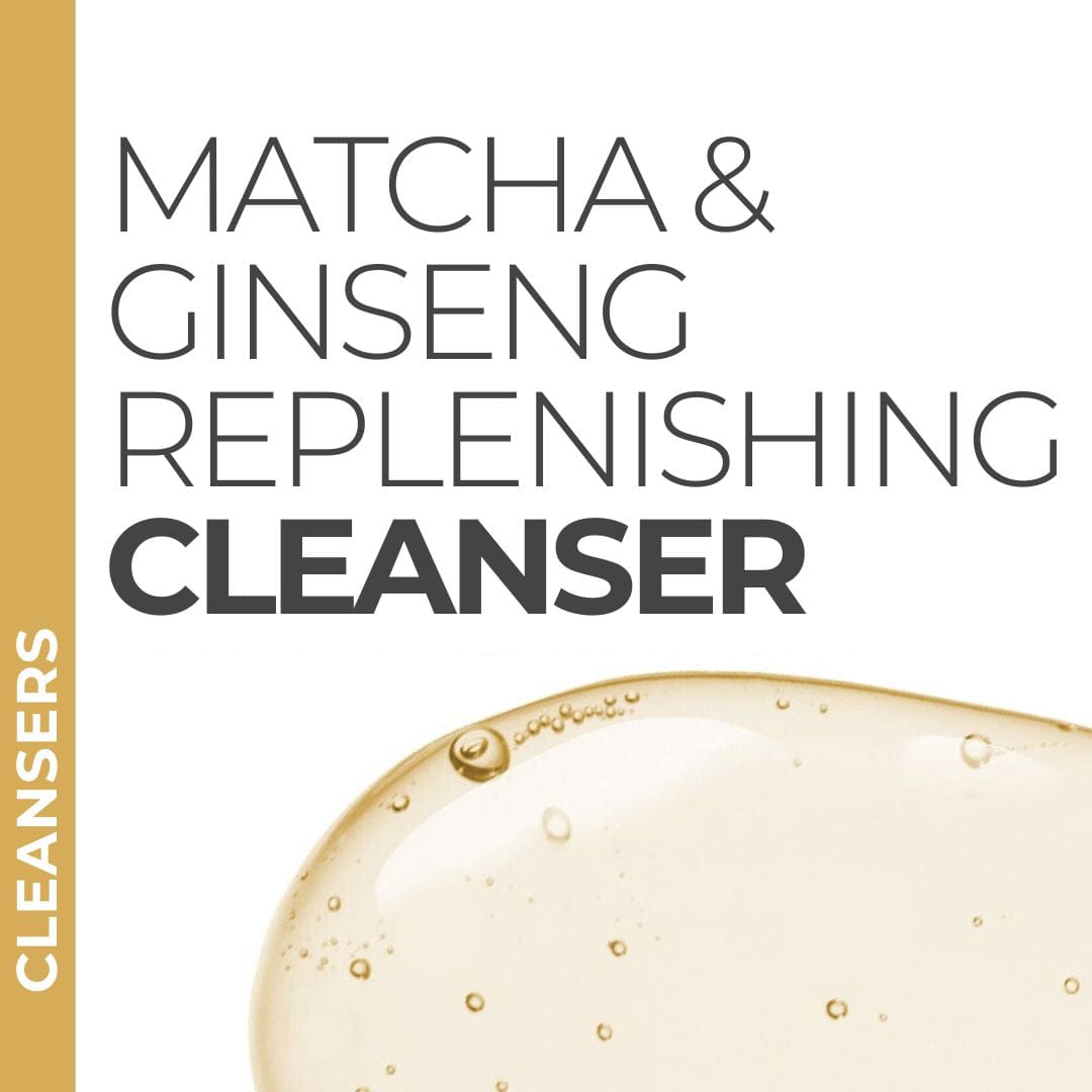 Pravada Private Label Matcha & Ginseng Replenishing Cleanser samples, revitalizing cleanser with matcha and ginseng