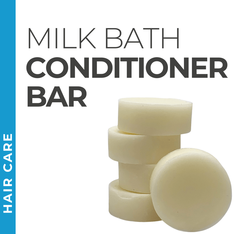 Pravada Private Label Milk Bath Conditioner Bar samples, creamy conditioner bar for deeply nourished hair.