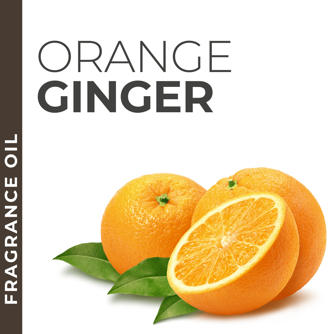 Orange Ginger fragrance sample, vibrant and energizing scent for private label skincare and bath products