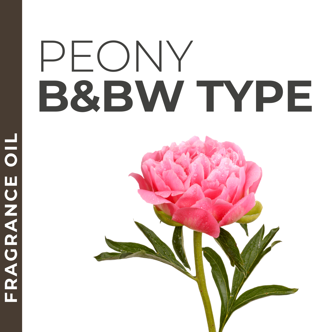 Peony fragrance sample, soft and floral B&BW-inspired scent for private label products