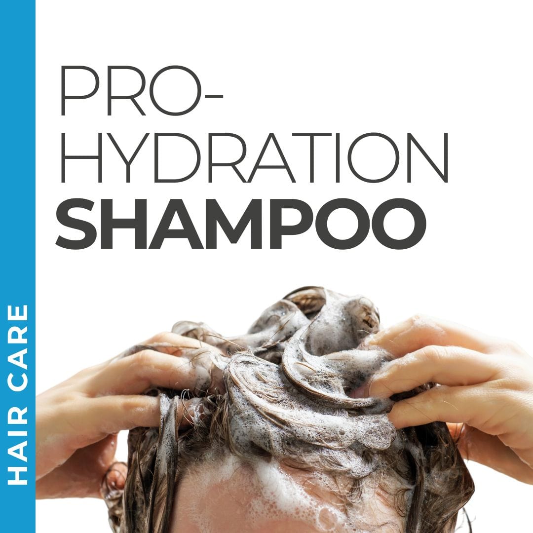 Pravada Private Label Pro-Hydration Shampoo samples, deeply moisturizing shampoo for hydrated and healthy hair.