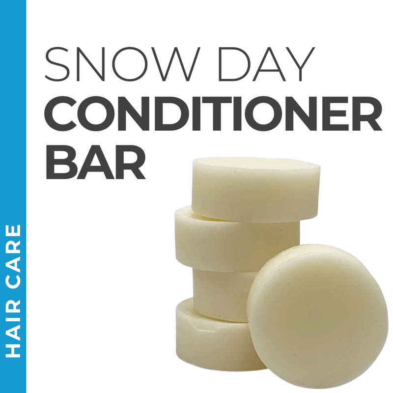 Pravada Private Label Snow Day Conditioner Bar samples, conditioner bar for hydration and smoothness.