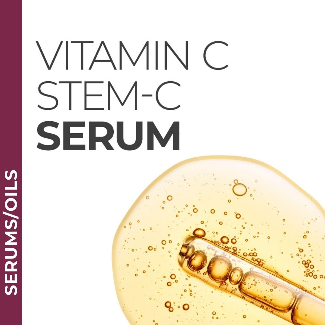 Pravada Private Label Vitamin Stem-C Serum samples, advanced serum with Vitamin C and stem cell technology for rejuvenated skin