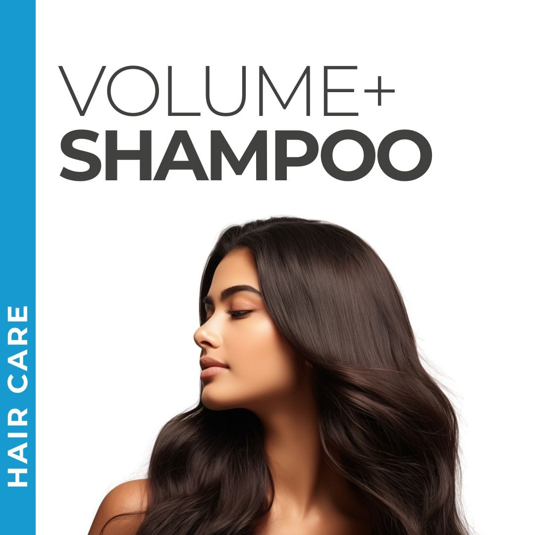 Pravada Private Label Volume Plus Shampoo samples, thickening shampoo for added volume and bounce.